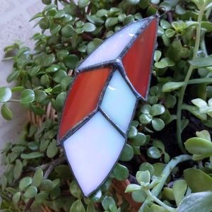 Stained glass feather